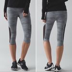 Lululemon  Sun Runner Crop Space Dye Camo Seal Grey Deep Coal Black Size 8 Photo 2