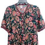 Wrapper  Women’s Large Paisley/Floral Midi Retro Cottagecore Tiered Dress Photo 1