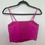 Boden Fitted Linen Strappy Top in Rose Linen Pink Size XS Photo 5