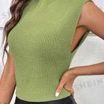 SheIn Essnce Mock Neck Ribbed Knit Sweater Vest Photo 3