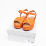 Clergerie | New in Box! Aida Raffia Flatform Sandals Orange Size 10 Photo 1