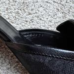 Gucci Black GG Canvas and Leather Horse-Bit Pointed Mules Women’s Size 8 Photo 1