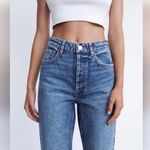 ZARA  High Waist Ankle Length Mom Jeans Photo 5