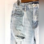 Aeropostale  14 30 Distressed Blue High Rise Curvy Light Wash Denim Jeggings Photo 3
