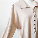 Fashion Brand Long Sleeve Quarter Button Up  Photo 2