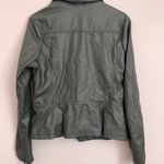 Sage Green Jou Jou Faux Leather Jacket Size L Photo 3