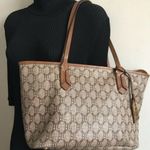 Ralph Lauren  Medium Brown Leather Logo Tote Photo 2