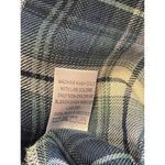 Country Living Shirt Sz L Blue/Green Plaid Flannel Lace Back Button Up Western Size L Photo 4