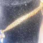 Amrita Singh  gold brass and Australian crystal floral statement necklace. Photo 3