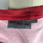 •WESC• Coral Cropped Sweatshirt Tank Red Photo 2