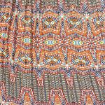 Anthropologie  Postmark Western Bohemian Maxi Skirt Size Medium Aztec Broomstick Photo 2