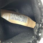 Pancaldi Diane B Velvet Sparkle Ankle Boot size 36 Black Silver Stretch Bootie Photo 8