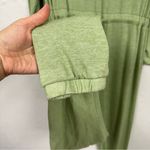 ASOS Sage Green Long Sleeve Jersey Knit Jumpsuit Womens 10 Tall Jogger Style Photo 7