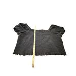 American Eagle Cropped Top Corduroy Short Puffy Sleeve Smocked Size XLL Grunge Photo 5