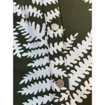 Talbots  Dress Petite Medium MP Sleeveless Green Ferns Leaf Keyhole Woodland Prep Photo 11