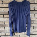 Tommy Hilfiger Vintage Flag Sweater Women’s Medium Navy Blue 2002 Photo 4