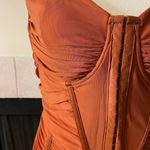 NWT Plus Women’s Bodycon Ruched Party Formal Cocktail Dress Rust / Orange Knee Orange Size undefined Photo 3