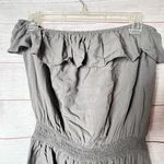 Forever 21  Women's Strapless  Romper with Ruffle off Shoulder Strapless   Sz M Photo 4