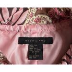 Silkland Womens Jacket 100% Silk Paisley Blazer Boho Floral Pink Lined Size S Photo 5