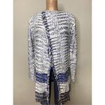 New. FATE long blue and white textured sweater. Retails $149 Photo 2