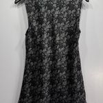 Studio JPR Black & Silver Lace Look Draped Neck Sleeveless Top Size Small Photo 8
