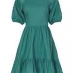 Peter Som  Green Puff Sleeve Dress Photo 3