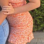 Orange Summer Dress Size M Photo 1