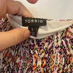 Torrid  Tile Print Gauze Lace-Up Sides Dress Sz 1 (1X) Photo 8