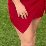 Red Wrap Dress Size XL Photo 2