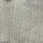 Band of Gypsies BAND OF THE FREE Raquel Ivory Ribbed Knit Cable Mock Neck Pullover Top NWT M Photo 5