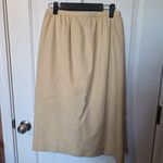 Liz Claiborne Vintage  Wool Skirt Light Yellow W10 Pokects Photo 1