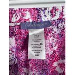 Laura Scott Pink Floral Midi Skirt Womens M/ Medium Elastic Waist Lined Photo 2