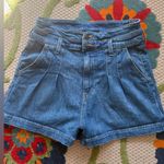 Veronica Beard  Jaylen Denim High Waisted Shorts Jaylen Short in Cornflower Photo 7