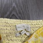 Urban Outfitters  Britney Yellow Floral Puffy Short Sleeve Smock Mini‎ Dress Sz M Photo 5