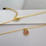Simple style Adjustable Pendant Necklace for Women Gold Photo 1