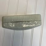 Coach C Logo Sunglass Case Cream Patent Photo 1