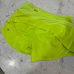 Lululemon  neon Speed up Shorts sz 4 Photo 2