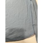 Twenty5A Light Blue Waffle Knit Henley Long Sleeve Cuff Top Size S Photo 6