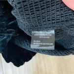 Gianni Bini  Velvet Square Neck Smocked Balloon Sleeve Blouse  Black Sz m… Photo 3