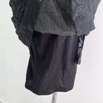 Nordstrom NWT One Shoulder Sheath Dress Black Metallic Ruffle Party Photo 10