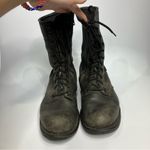 Vintage Harley Davidson dark gray leather motorcycle boots women’s size 9‎ Photo 2