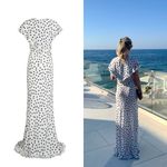 Rat & Boa Mariella Maxi Dress Polka Dot Ruffle White Black Size Medium NWT Photo 9