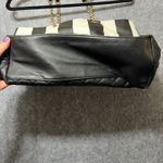 Betsey Johnson  Tote Bag Striped Quilted Chain Strap Heart Charm‎ Large Purse Photo 11
