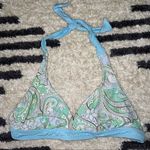 Athleta  pastel paisley print halter bikini swim top size 2 (36C 34D 32DD) Photo 0