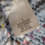 Jun & Ivy  Size Small S Light Blue Multi Colored Dots Knit Sweater Crew Kneck T Photo 4