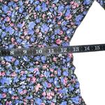 ASTR The Label Shirred Floral Print V-Neck Mini Dress SMALL Photo 7