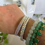 Boutique Silver with AB Iridescent Rhinestones Bracelets Photo 4