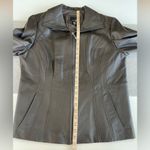 Vintage East 5th Chocolate Brown Genuine Leather Jacket Coat Size Large Photo 4