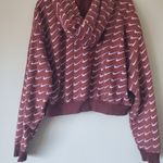 Nike Sportswear Club Fleece Oversized Cropped Monogram Hoodie Size Medium Photo 4