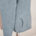 Eddie Bauer Light Blue Fleece Sweater Hoodie Size Medium Preppy Blue Pullover Photo 5